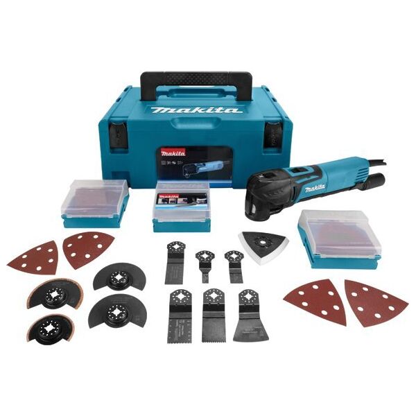 Makita Makita TM3010CX2J, Κοπή, Γυάλισμα, Γυάλισμα, Τρίψιμο, Πριόνισμα, Ξύσιμο, Μαύρο, Μπλε, 6000 OPM, 20000 OPM, 1,6°, AC 13921693 88381651233