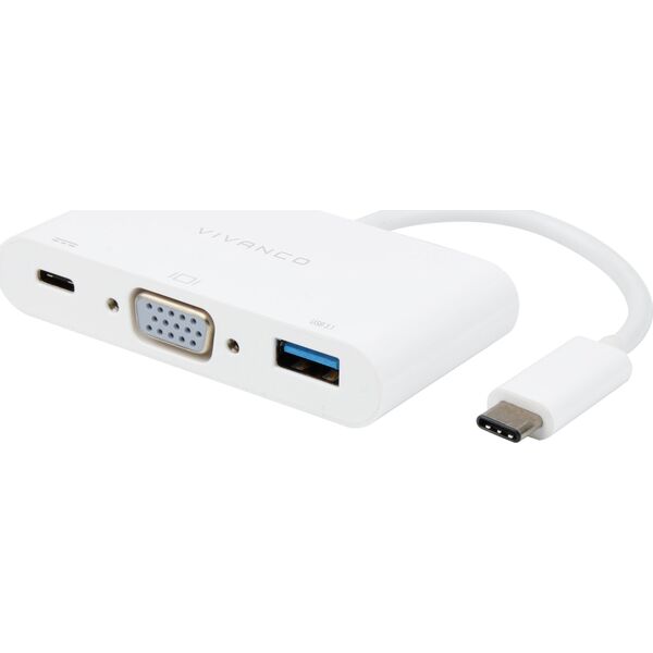 Προσαρμογέας USB Vivanco Vivanco USB-C - Προσαρμογέας VGA 3 σε 1 (45386) 13927063 4008928453867