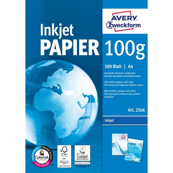 Avery Dennison Avery Bright White Inkjet Paper - alm 13929631 4004182247877