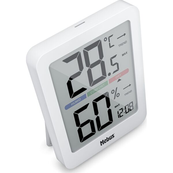 Mebus Mebus 40928 Επιτραπέζιο φωτιστικό Thermo-Hygrometer 13933267 4007218409287