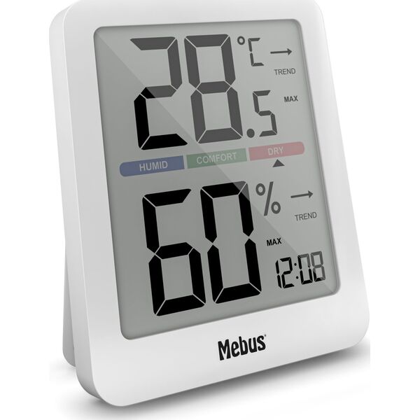 Mebus Mebus 40928 Επιτραπέζιο φωτιστικό Thermo-Hygrometer 13933267 4007218409287