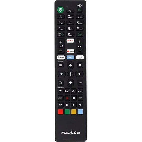 Τηλεχειριστήριο Nedis Nedis TVRC45SOBK τηλεχειριστήριο Υπέρυθρη τηλεόραση Πατήστε τα κουμπιά 13840867 5412810000000