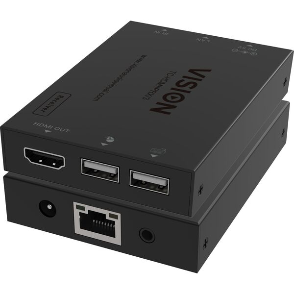 Vision VISION HDMI-uber-IP-Sender - 30 JAHRE GARANTIE - nur Sender - Empfanger muss separat erworben werden - Sendet HDMI 1:1 or 1:n - Ubertragt USB 1.1 - Plug-and-Play - IR-Durchleitung - Max 1920 x 1200 bei 60 Hz - HDCP-συμβατό - 13866619 6862540000000