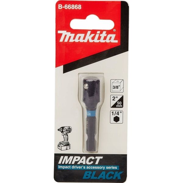 Makita MAKITA ADAPTER 1/4" HEX -> 3/8" SQ 50mm IB 13919942 88381539999
