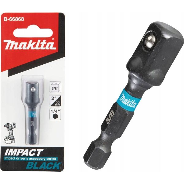 Makita MAKITA ADAPTER 1/4" HEX -> 3/8" SQ 50mm IB 13919942 88381539999