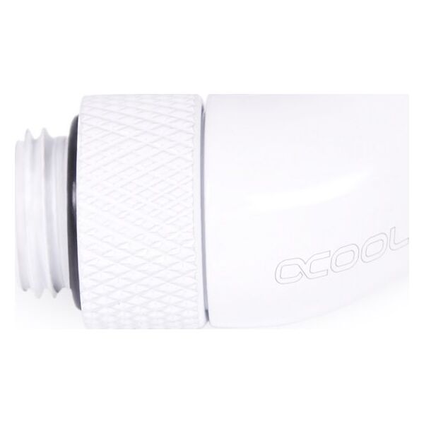 Alphacool Alphacool αντάπτορας γωνίας πάγου 45 περιστρεφόμενος G1/4 αρσενικό σε G1/4 θηλυκό - λευκό, συνδέσεις (λευκό) 13933617 4250197174879