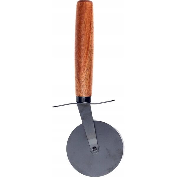 Deska do krojenia Excellent Houseware Deska do pizzy drewniana okrągła z nożem 30 cm 2 el.