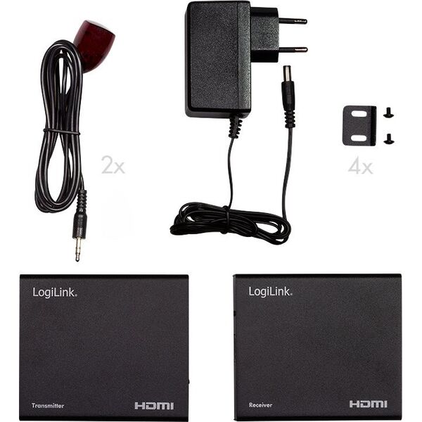 LogiLink LogiLink HDMI Extender/Splitter-Set über IP,70m,1x2-Port