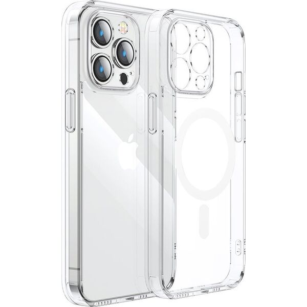 Joyroom Joyroom 14D Magnetic Case magnetyczne etui do iPhone 14 kompatybilne z MagSafe przezroczysty (JR-14D5)