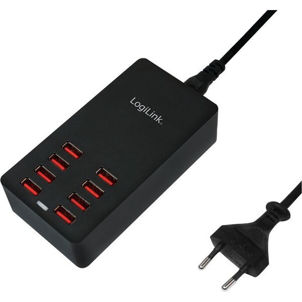 Ładowarka LogiLink PA0140 8x USB-A 2.4 A (PA0140)