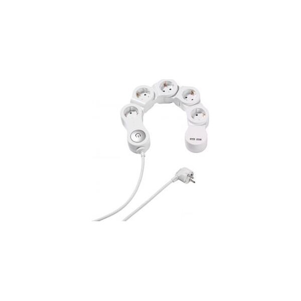 Καλώδιο επέκτασης Vivanco Vivanco 5 υποδοχές 2x USB (62330) 13927077 4008928623307