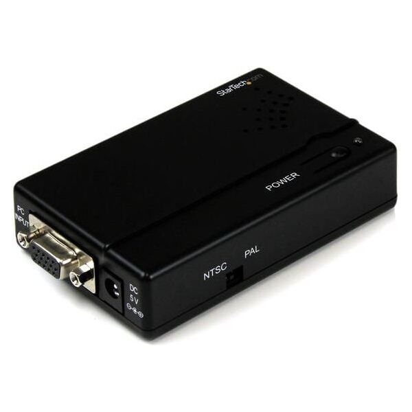 Adapter AV StarTech D-Sub (VGA) - S-Video czarny (VGA2VID)