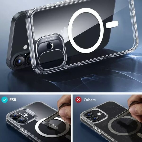 ESR ESR CLASSIC HYBRID HALOLOCK MAGSAFE & TEMPERED GLASS IPHONE 16 CLEAR