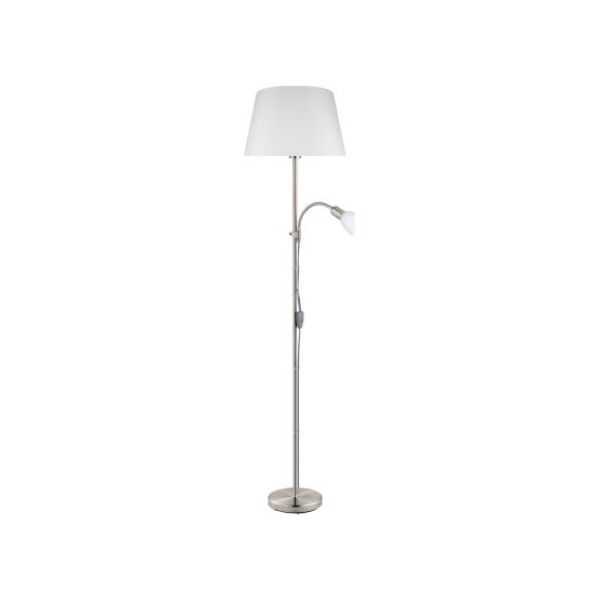 Lampa podłogowa EGLO Lampa podłogowa biała do czytania Eglo Conesa 95686