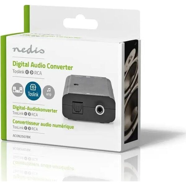 Μετατροπέας αρχείων ήχου Nedis Nedis ACON2507BK Μαύρο 13841554 5412810000000