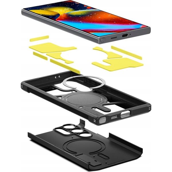 SPIGEN futerał TOUGH ARMOR kompatybilny z MagSafe do SAMSUNG S25 Ultra black