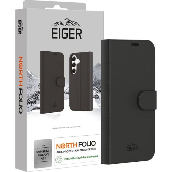 Eiger Eiger North Folio Case Galaxy A15 4G/5G μαύρη 13818641 5055821773751