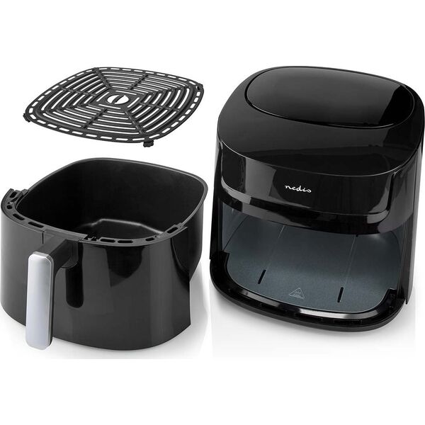 Φριτέζα αέρα Nedis Nedis KAAF170BK Φριτέζα Μονή 7,2 l Αυτόνομη Φριτέζα ζεστού αέρα 1800 W Μαύρη 13840702 5412810000000