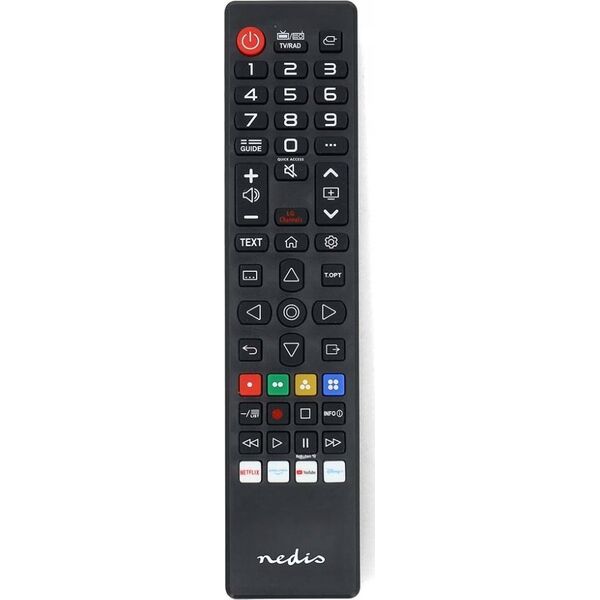 Τηλεχειριστήριο Nedis Nedis TVRC45LGBK Τηλεχειριστήριο Υπέρυθρη τηλεόραση Πατήστε τα κουμπιά 13840864 5412810000000