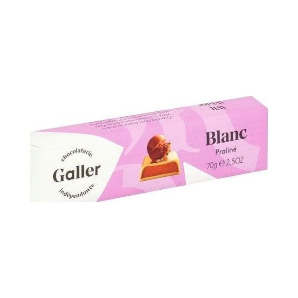 Chocolate bar Galler White Praline, 70 g
