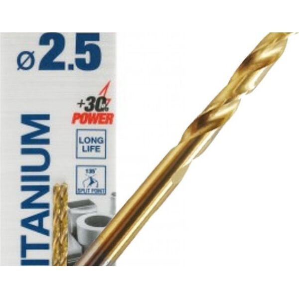 SPECIALIST+ metal drill TITAN, 2.5 mm, 2 pcs.