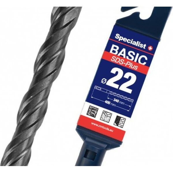 SPECIALIST+ SDS+ drill BASIC, 22 x 340/400 mm