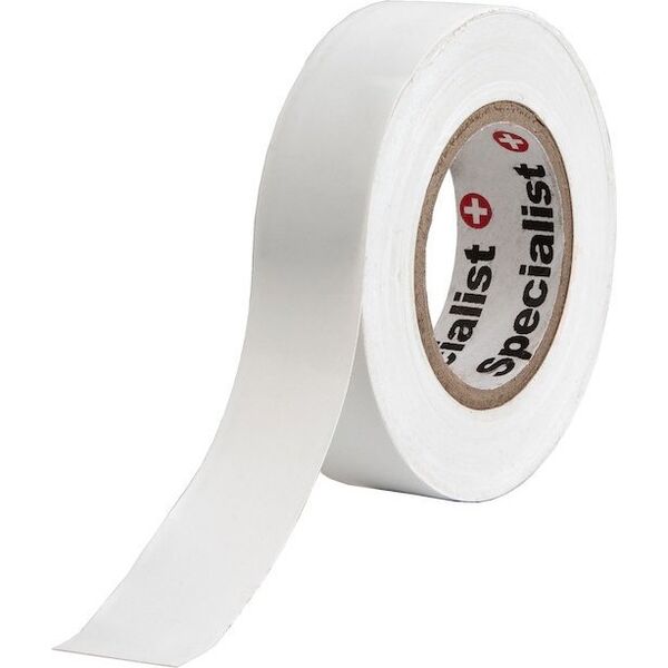 SPECIALIST+ insulating tape, 0.13 x 19 mm, white, 20 m