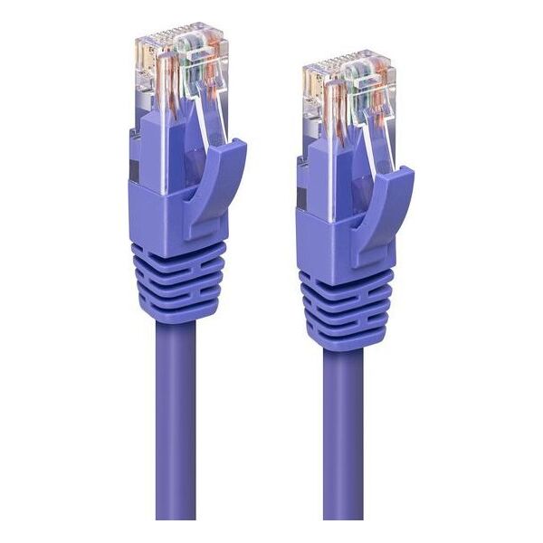 CAT6A UTP 10m Purple LSZH