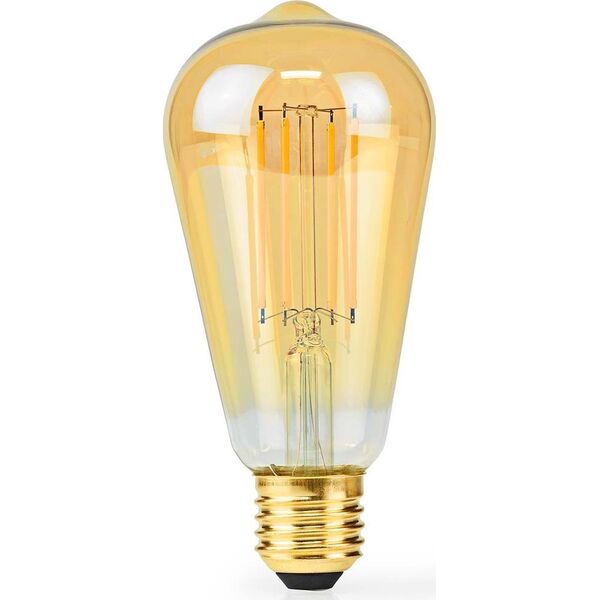 Λάμπα LED Nedis Nedis LBDE27ST64GD1 Πολύ ζεστό φως, Ζεστό λευκό 2100 K 4,9 W E27 F 13840358 5412810000000