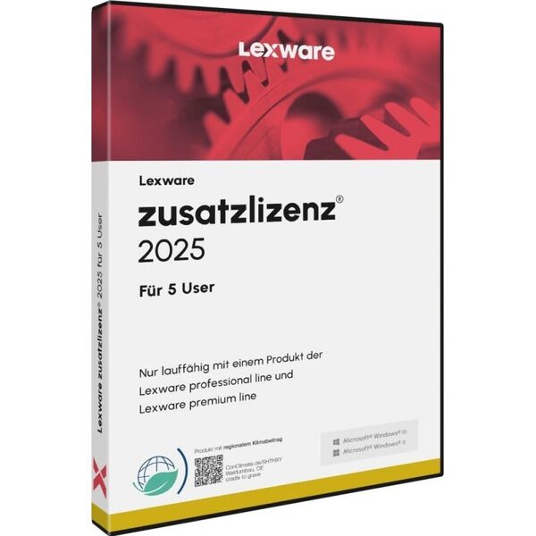 Program Lexware Lexware Zusatzlizenzen 2025 für 5 User - ABO - ESD-DownloadESD