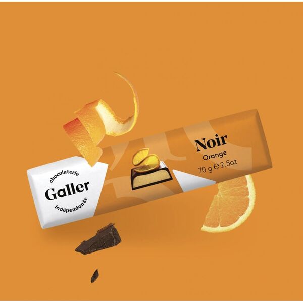 Chocolate bar Galler Dark Orange, 70 g