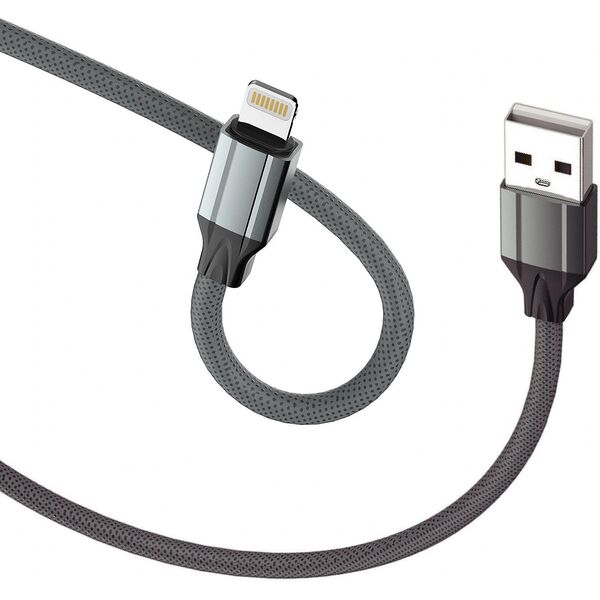 D-Fruit cable USB-A - Lightning 2m, grey (DF121)
