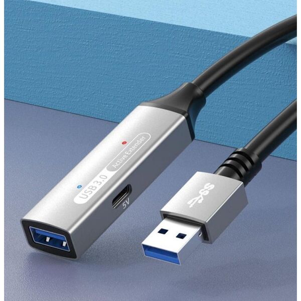 PremiumCord PremiumCord Καλώδιο USB 3.2 USB. επαναλήπτης και καλώδιο Αρσενικό-Θηλυκό, 5Gbps Αλουμίνιο 10μ 14426697 8592220025809