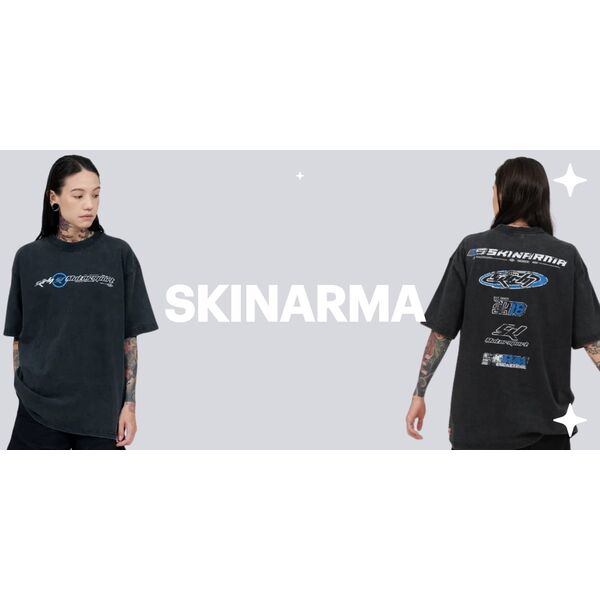 T-shirt Skinarma Asphalt L czarny