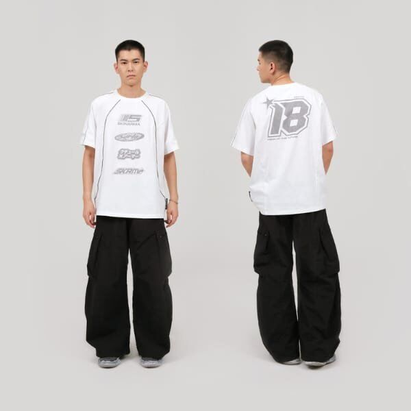 T-shirt Skinarma Delta M biały