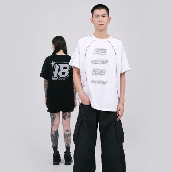 T-shirt Skinarma Delta M biały
