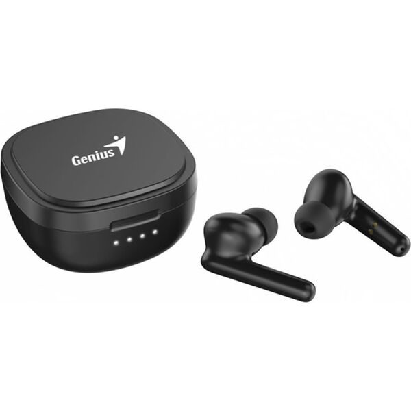 Mikrofon Genius Genius HS-M910BT, mikrofon, zmiana utworu, czarna, 2.0, etui z ładowarką, sport typ USB-C