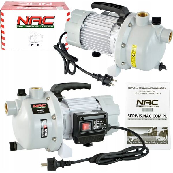 NAC NAC POMPA OGRODOWA 1000W 4400l/h