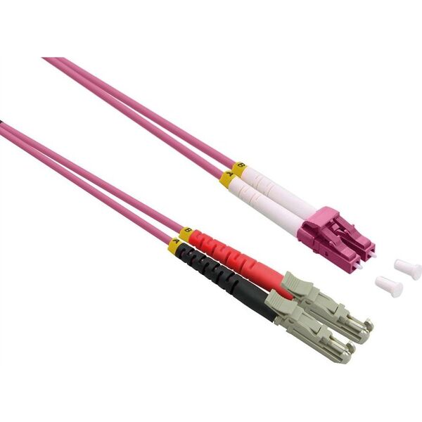 Καλώδιο οπτικών ινών Roline ROLINE duplex 50/125μm OM4, LSH/LC, LSOH, μωβ, 0,5 m 13789589 7611990150526