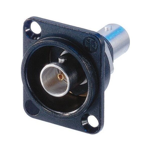 Neutrik Neutrik NTR-NBB75DFIB, BNC, Μαύρο, Ασημί, Ορείχαλκος, Πολυοξυμεθυλένιο (POM), PTFE, ψευδάργυρος χάλυβας, IEC 6016908, MIL 348A, 26 mm, 34 mm 13799540 2050000909641