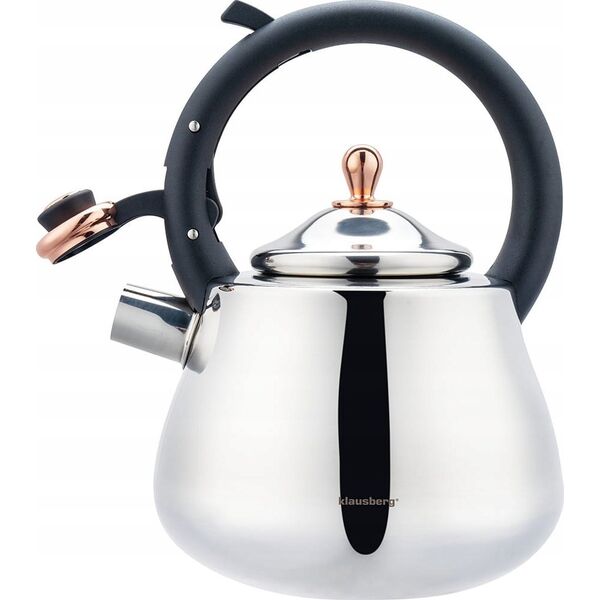 CZAJNIK STALOWY Z GWIZDKIEM 2,8L KLAUSBERG KB-7776