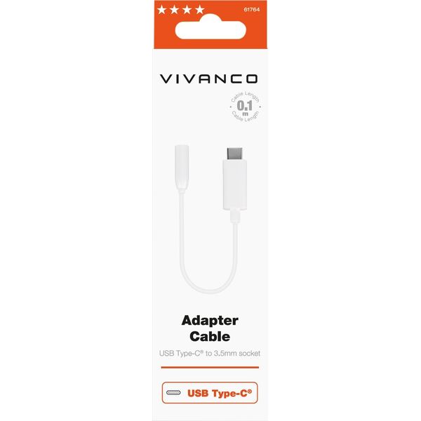 Προσαρμογέας USB Vivanco Προσαρμογέας USB-C Vivanco - 3,5 mm 10 cm (61764) 13927080 4008928617641