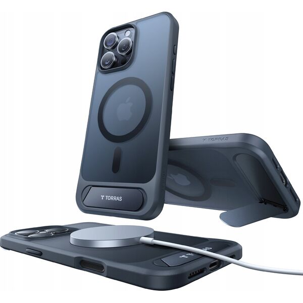 Torras Etui Torras Pstand Series dla iPhone 16 ProMax (Czarne)