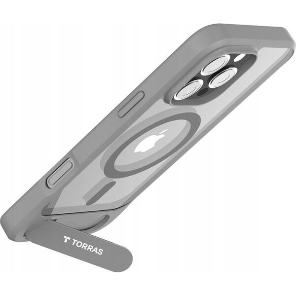 Torras Etui Torras Pstand Series dla iPhone 16 ProMax (Szare)