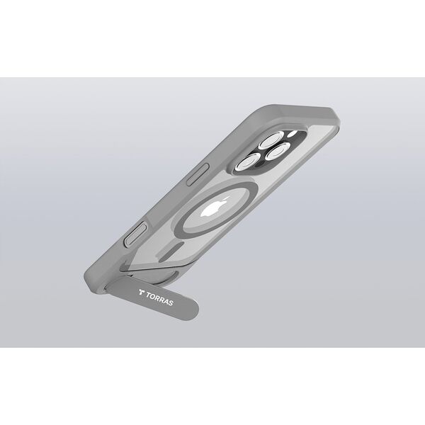 Torras Etui Torras Pstand Series dla iPhone 16 ProMax (Szare)