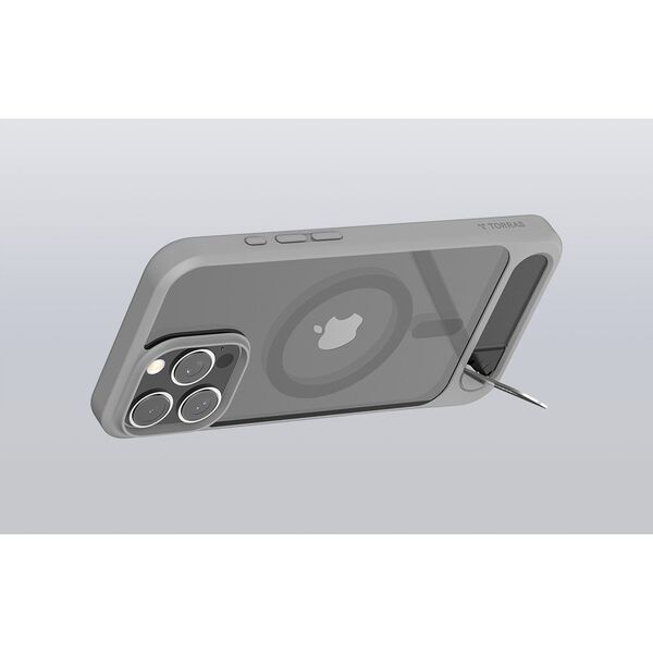 Torras Etui Torras Pstand Series dla iPhone 16 ProMax (Szare)