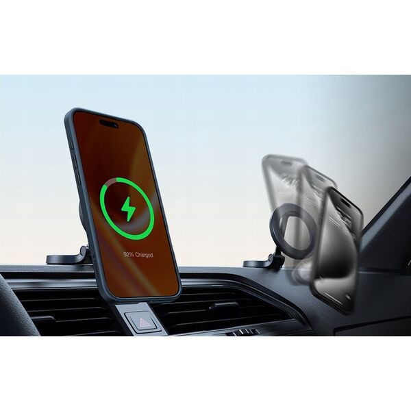 Torras Etui Torras Pstand Spin dla iPhone 16 ProMax (Czarny)