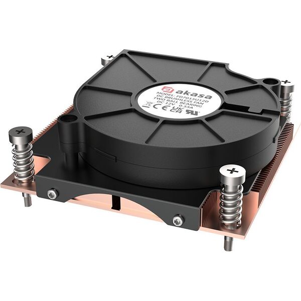 Chłodzenie CPU Akasa Akasa 1U Intel LGA 1700 CPU-Kühler - Kupfer