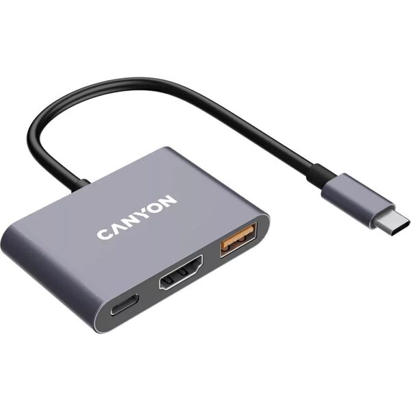 Canyon DS-4 USB Type-C 10000 Mbit/s Szary