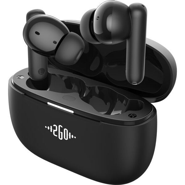 2GO Focus Zestaw słuchawkowy True Wireless Stereo (TWS) Douszny Połączenia/muzyka Bluetooth Czarny